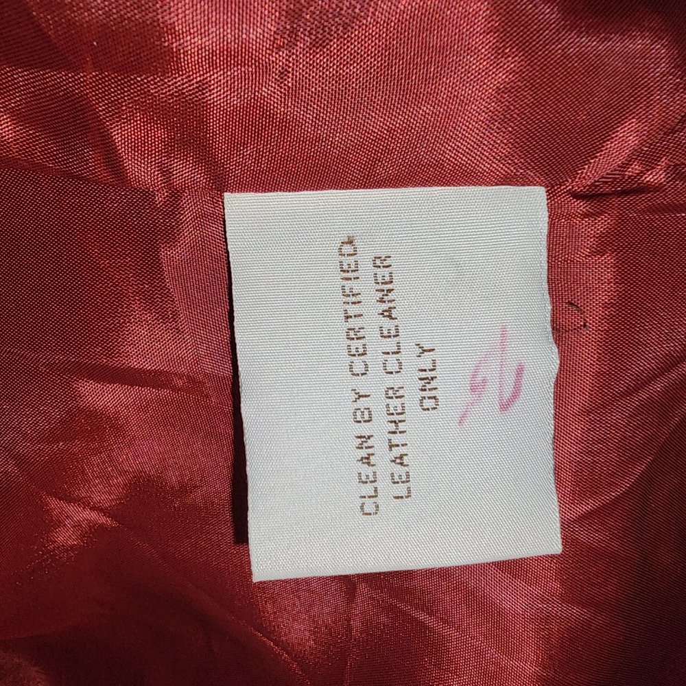 Red Leather Jacket - Picture 2 of 6
